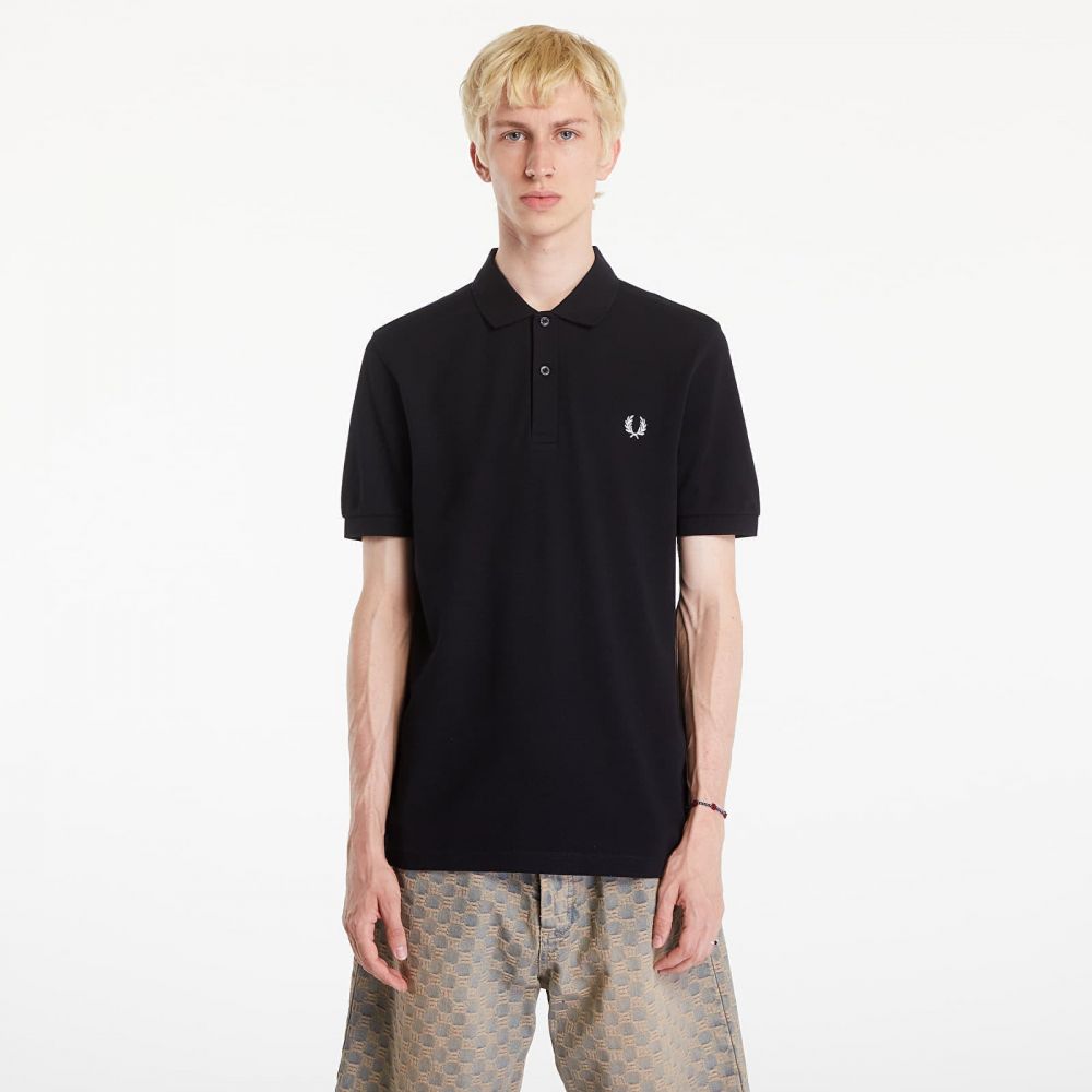 Tričko FRED PERRY Plain Polo T-Shirt Black L