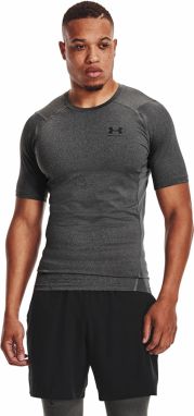Tričko Under Armour Hg Armour Comp SS Tee Carbon Heather/ Black XXL
