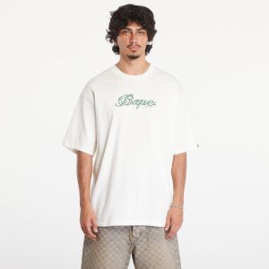 Tričko A BATHING APE Logo Relaxed Fit Short Sleeve Tee Ivory XL