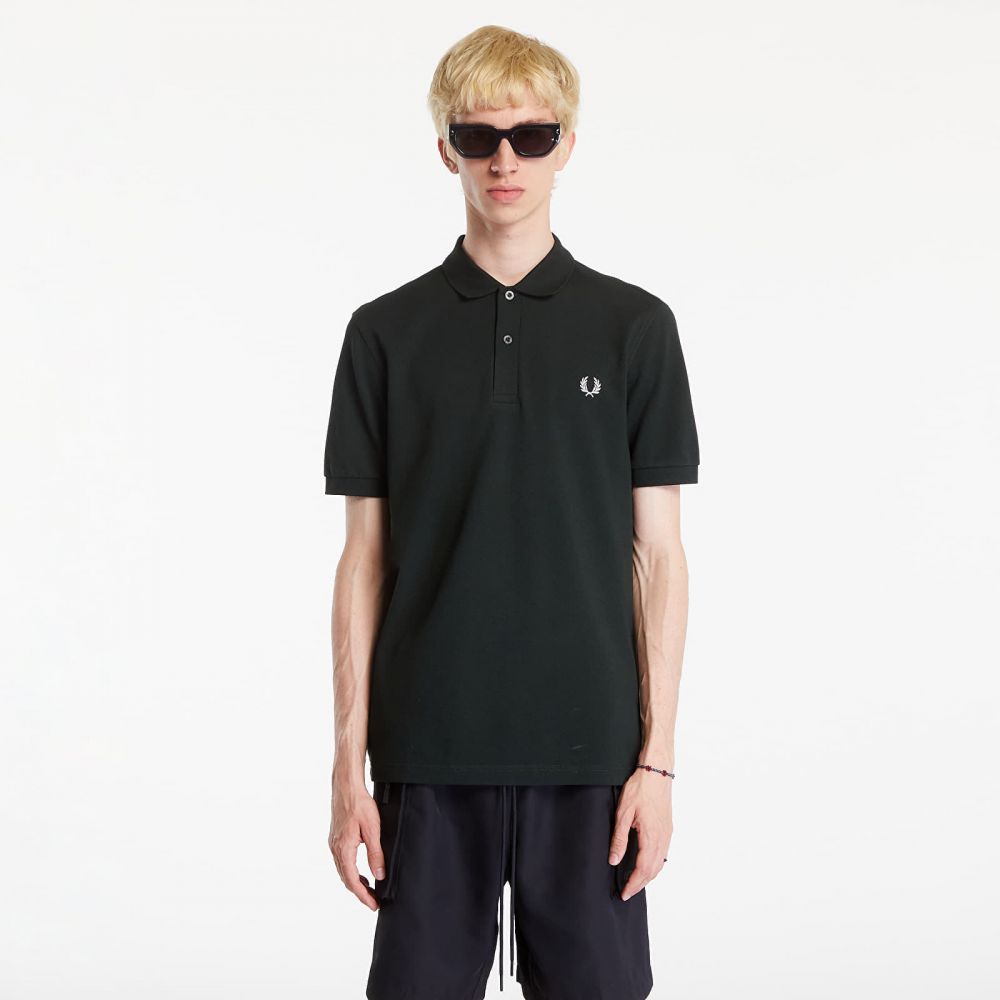 Tričko FRED PERRY The Polo Short Sleeve Tee Night Green/ Snow White L