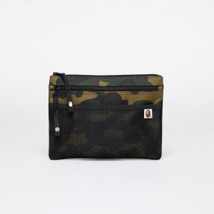 A BATHING APE 1St Camo Cordura Sacoche Green 1 l