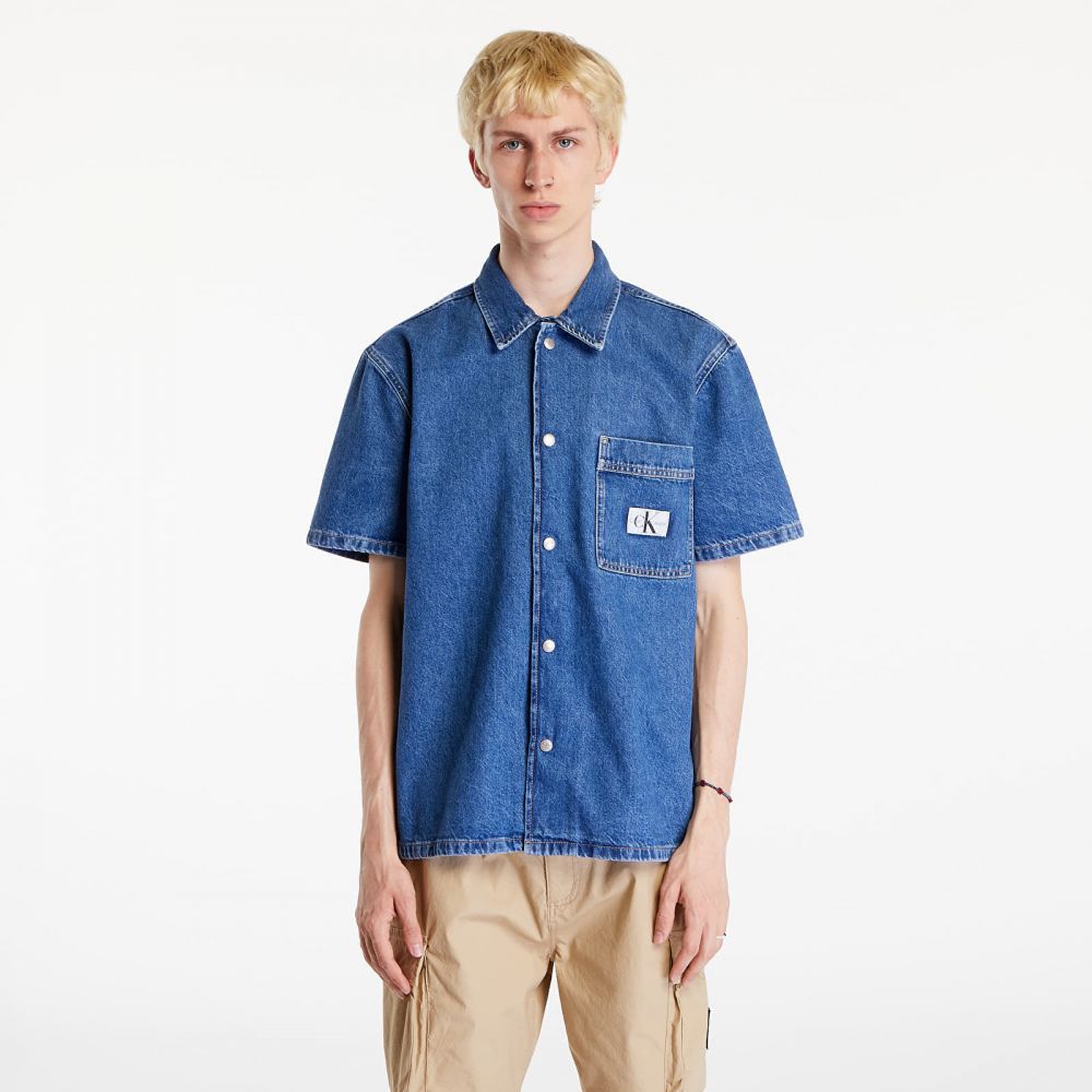 Košeľa Calvin Klein Jeans Camp Denim Shirt Denim Medium L