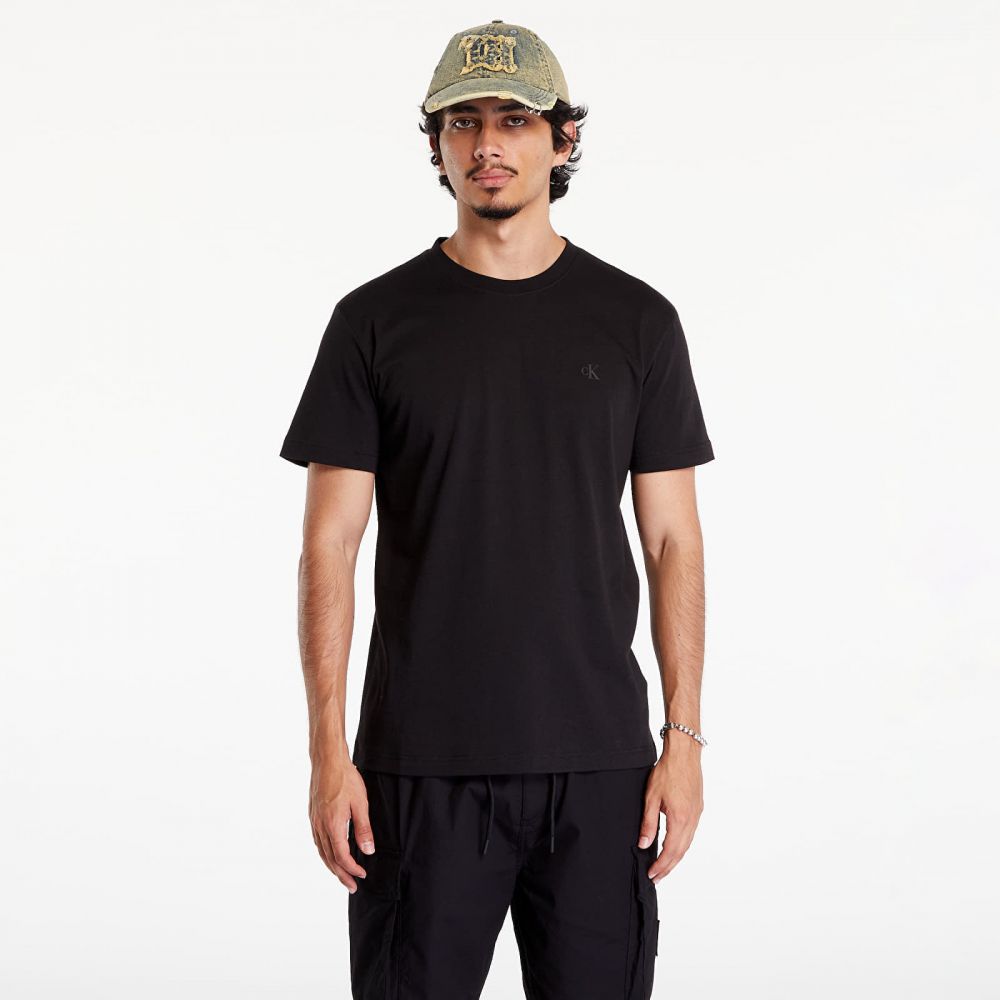 Tričko Calvin Klein Jeans Euphoric Monologo Short Sleeve Tee Black L