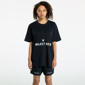 Tričko Under Armour Project Rock Campus Q3 T-Shirt Black/ White M