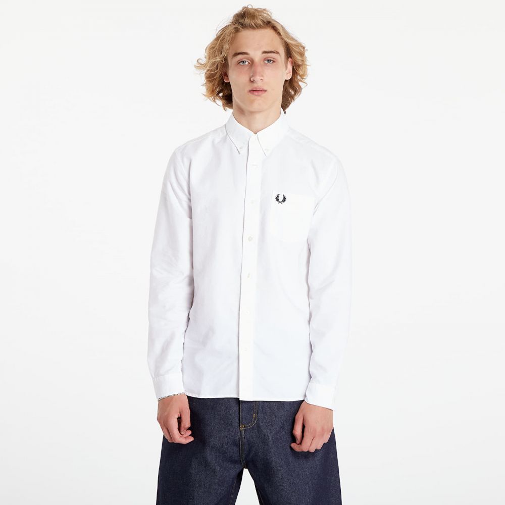 Košeľa FRED PERRY Oxford Shirt White M