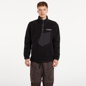 Mikina adidas Terrex Xploric High Pile Fleece Pulover Black XXL