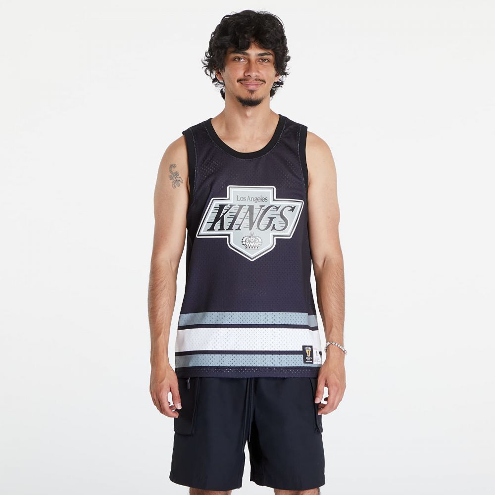 Mitchell & Ness NHL Jersey Logo Tank Vintage Logo Los Angeles Kings Black L