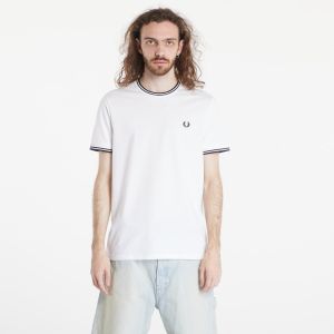 Tričko FRED PERRY Twin Tipped T-Shirt White L