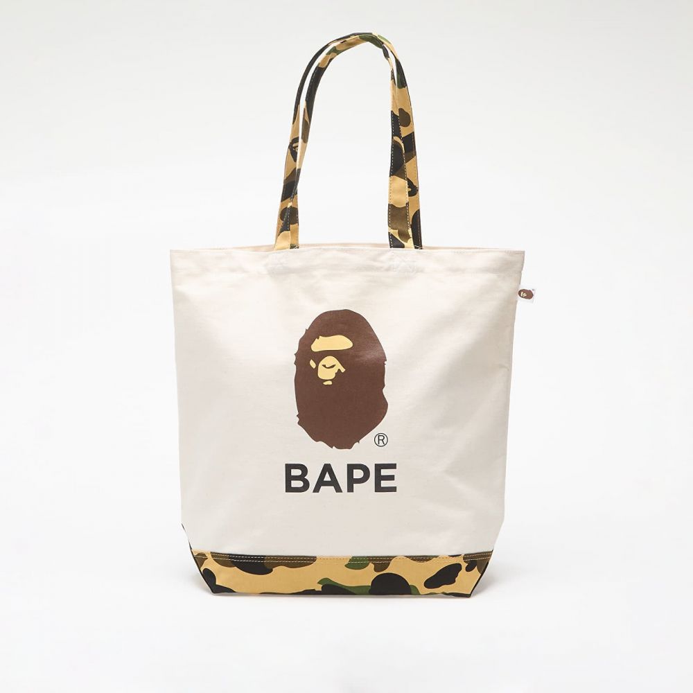 Taška A BATHING APE 1St Camo Ape Head Tote Bag Ivory Universal