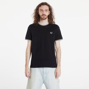 Tričko FRED PERRY Twin Tipped T-Shirt Black XL