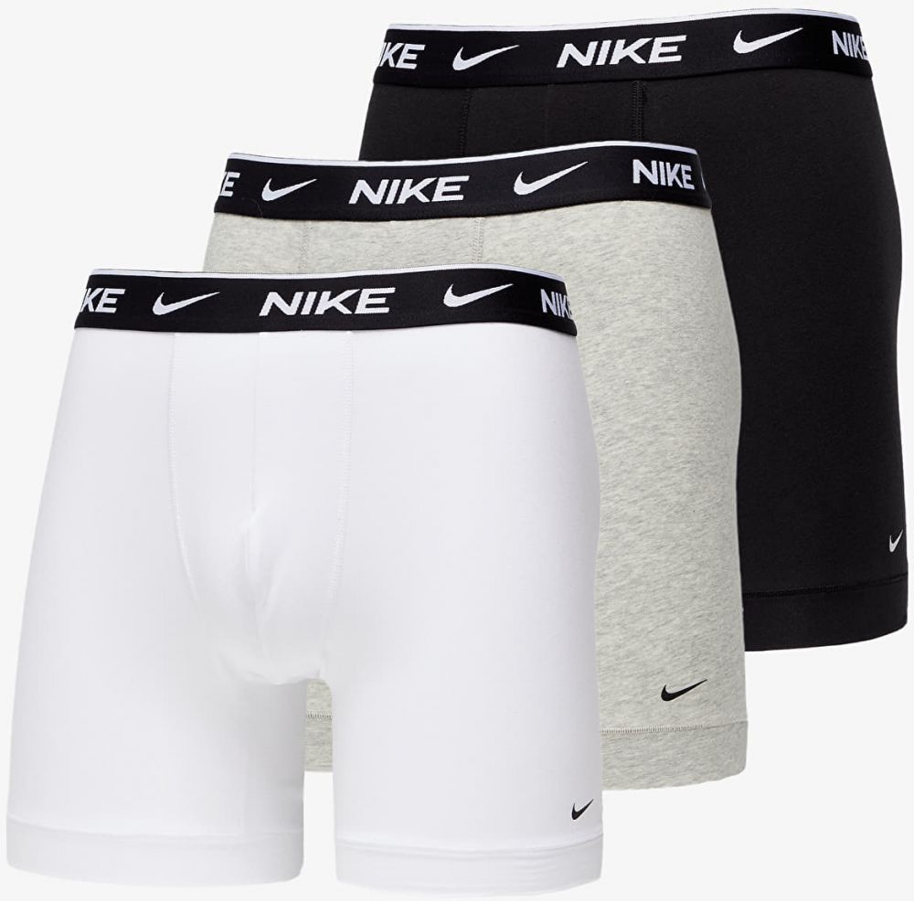 Nike Dri-FIT Boxer Brief 3-Pack C/O Black/ Melange Grey/ White S