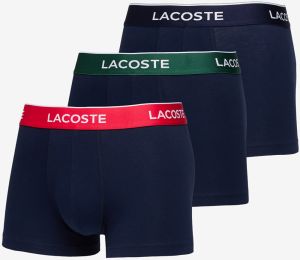 LACOSTE 3-Pack Casual Cotton Stretch Boxers Navy S