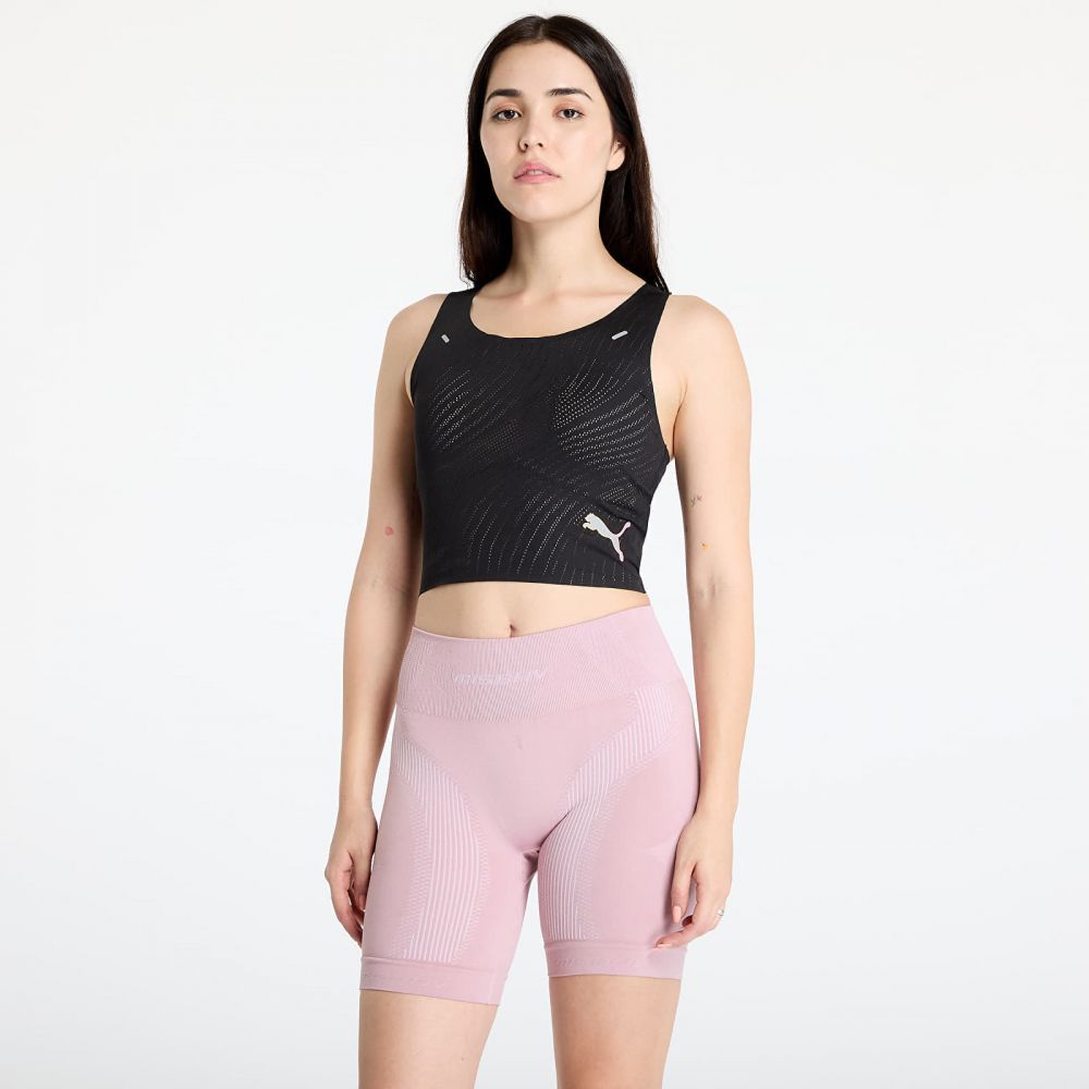 Top PUMA Run Ultraspun Crop Top W Black XS