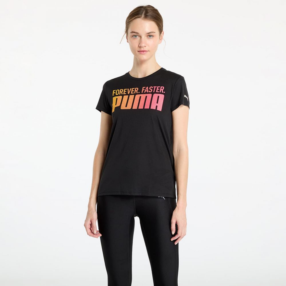 Tričko PUMA Run Favroites Forever Faster Graphic Tee Black S