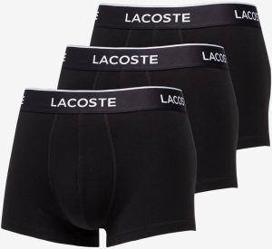LACOSTE 3-Pack Casual Cotton Stretch Boxers Black S