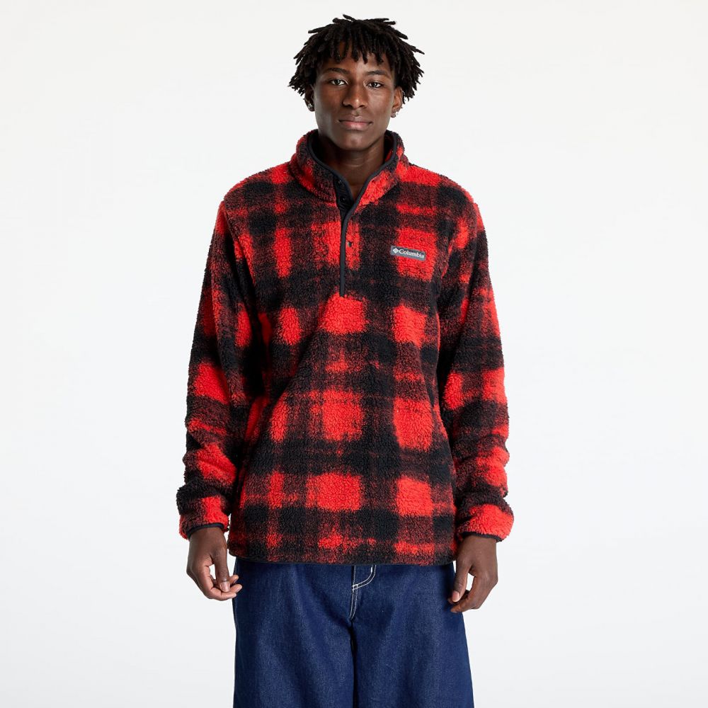 Mikina Columbia Rugged Ridge™ Half Snap Fleece Sail Red Omblur M