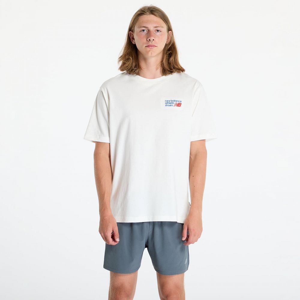 Tričko New Balance Athletics Premium Logo T-Shirt Sea Salt L
