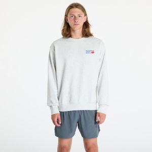 Mikina New Balance Athletics Premium Logo Crew Ash Heather L