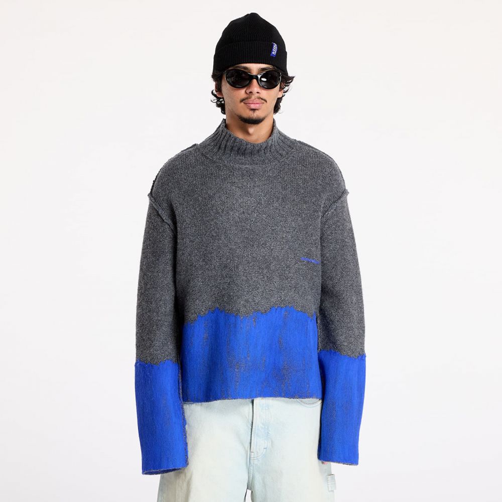 Svetr A-COLD-WALL* Saturate Knit High Neck Grey Slate L