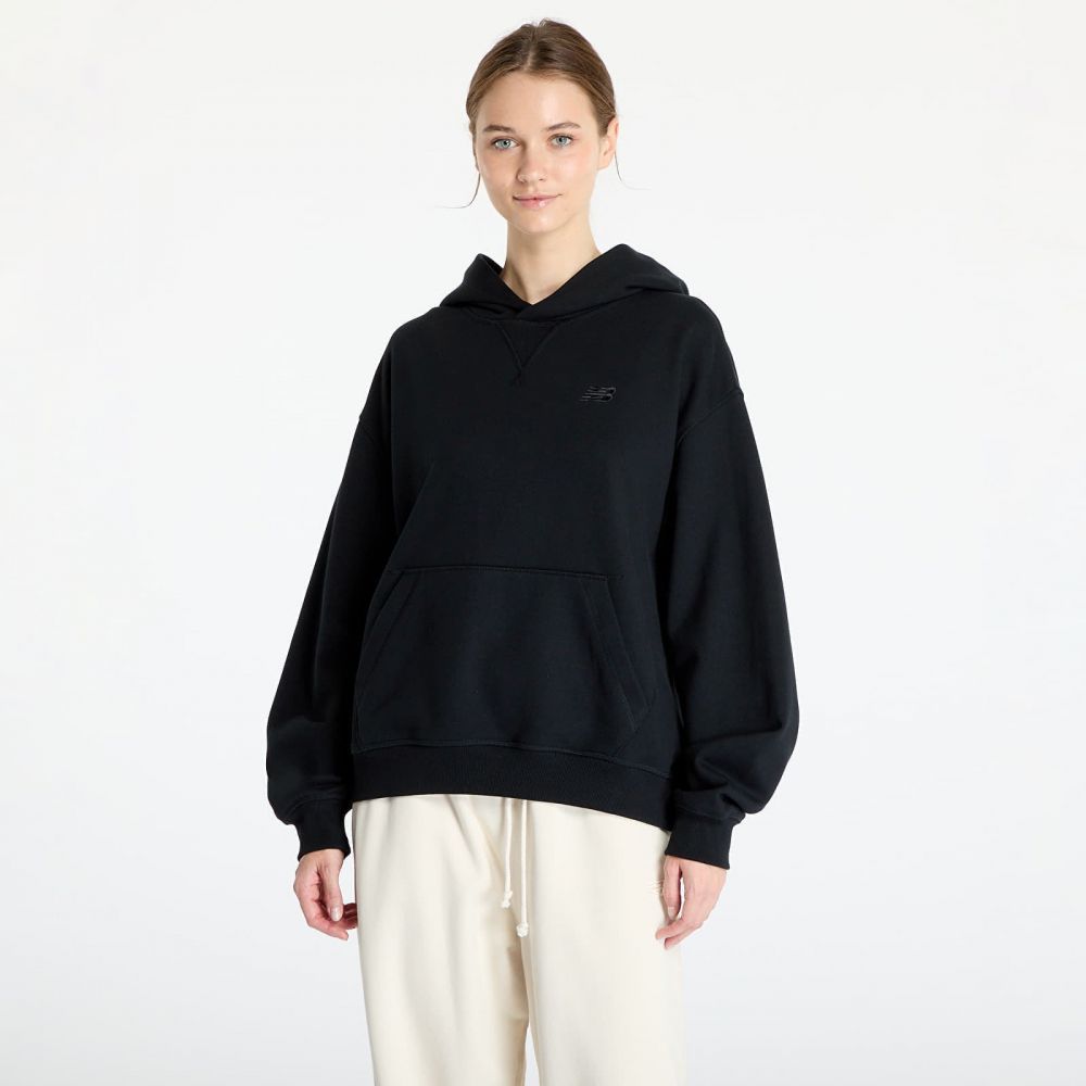 Mikina New Balance Athletics French Terry Hoodie Black L