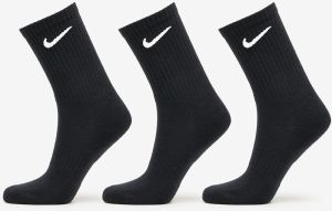 Nike Everyday Cush 3-Pack Crew Socks Black/ White L
