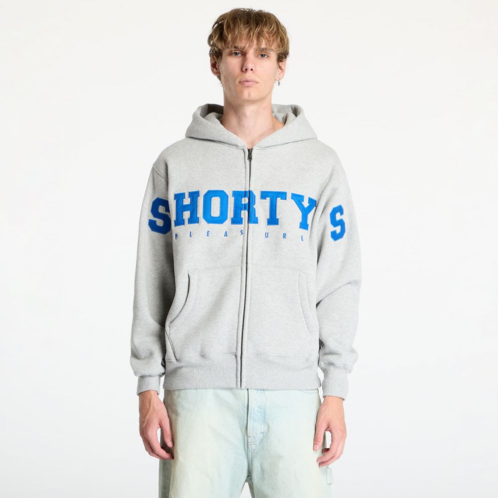 Mikina PLEASURES Wave Zip Hoodie Heather Grey XL