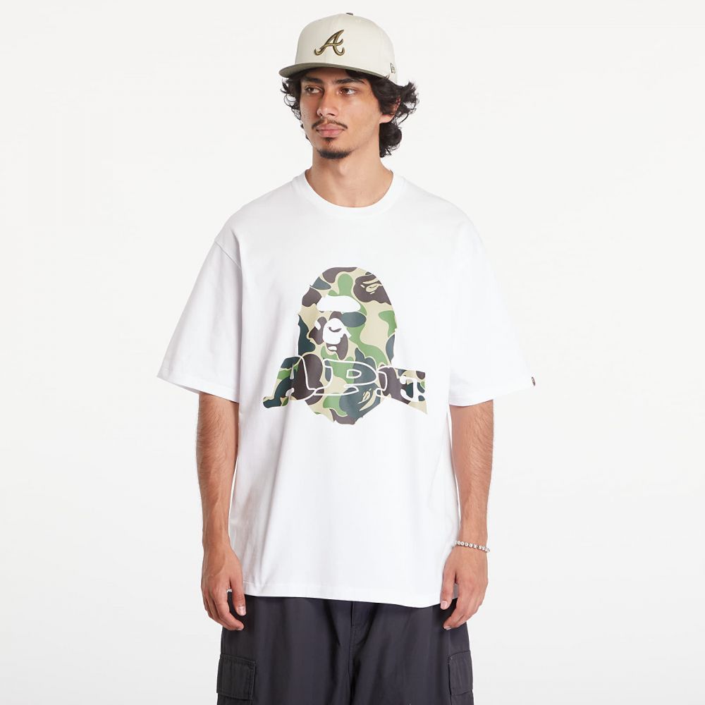 Tričko A BATHING APE Abc Camo Ape Head Relaxed Fit Short Sleeve Tee White XXL
