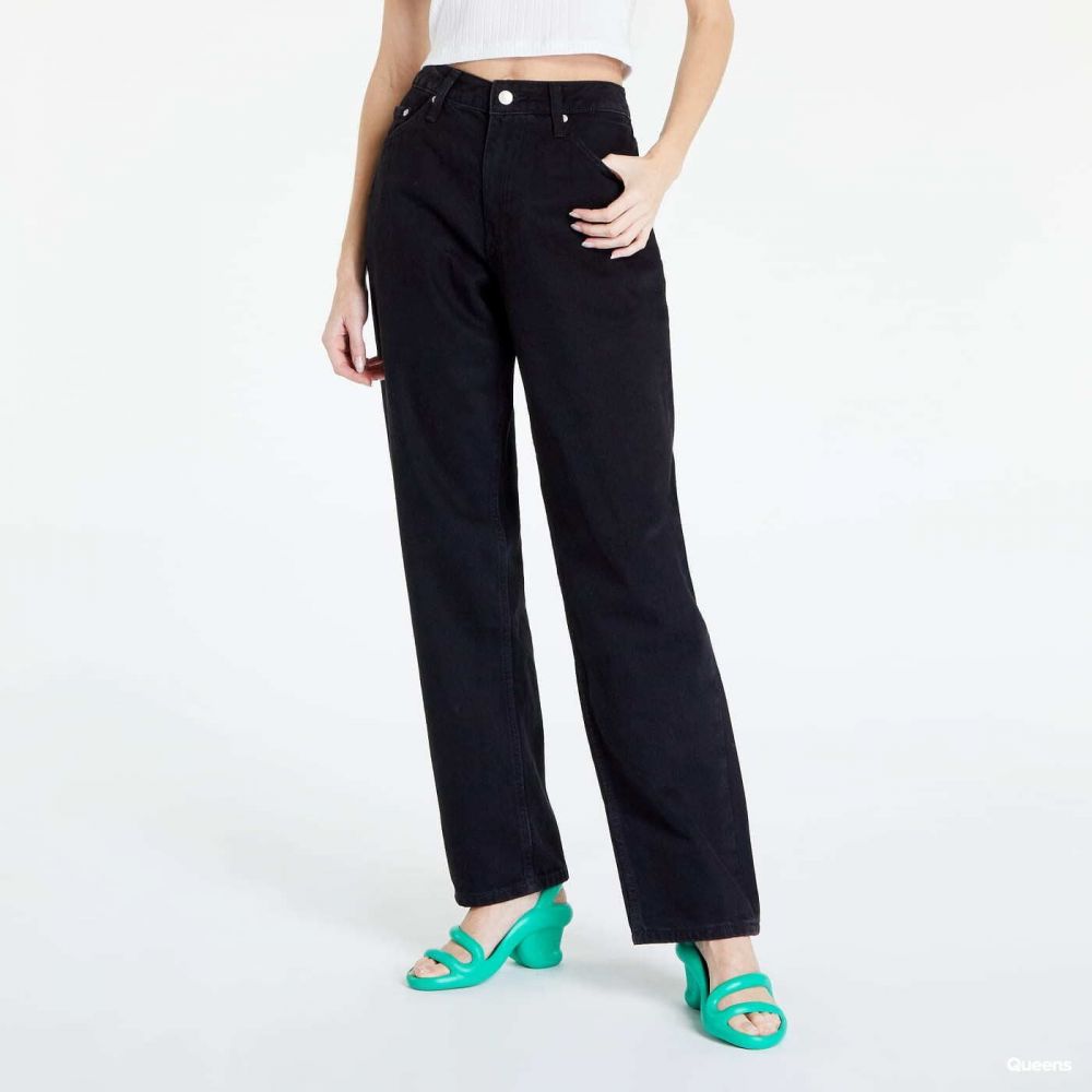Kalhoty Calvin Klein 90's Straight Jeans Black 27