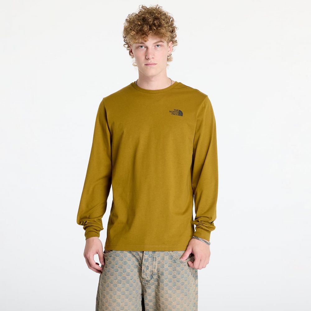 Tričko The North Face M L/S Box Nse Tee Moss Green S