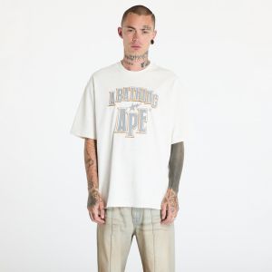 Tričko A BATHING APE Crack Print Pattern Logo Relaxed Fit Tee White M