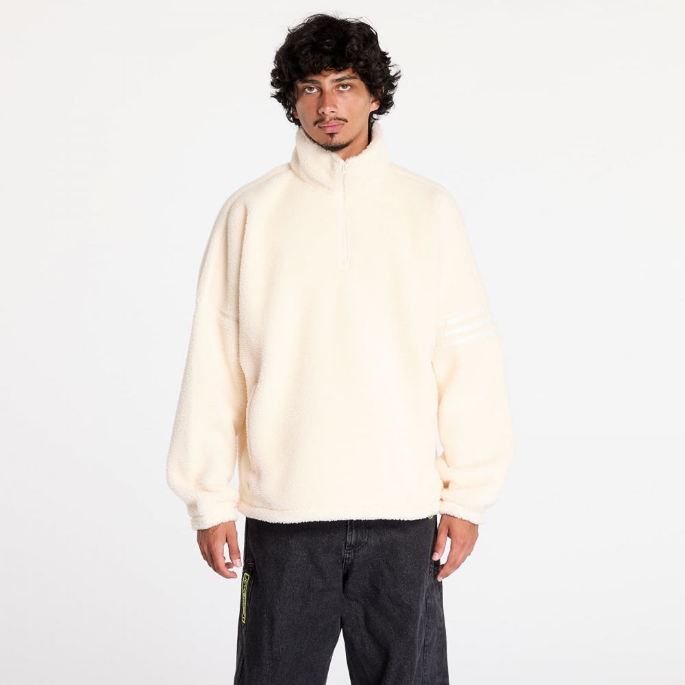 Mikina adidas Neuclassic Polar Fleece 1/2 Zip Sweatshirt Wonder White L