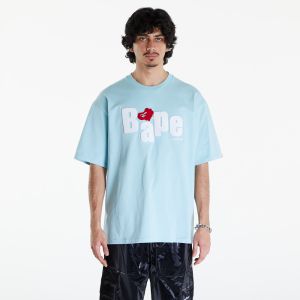 Tričko A BATHING APE Heart Ape Head Relaxed Fit Tee Sax M