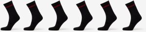 Hugo Boss Rib Logo Sock 6-Pack Black 39-42
