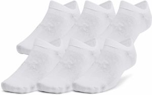 Under Armour Essential No Show 6pk White M
