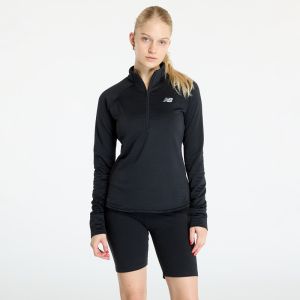 Mikina New Balance Athletics Heat Grid Half Zip Black M
