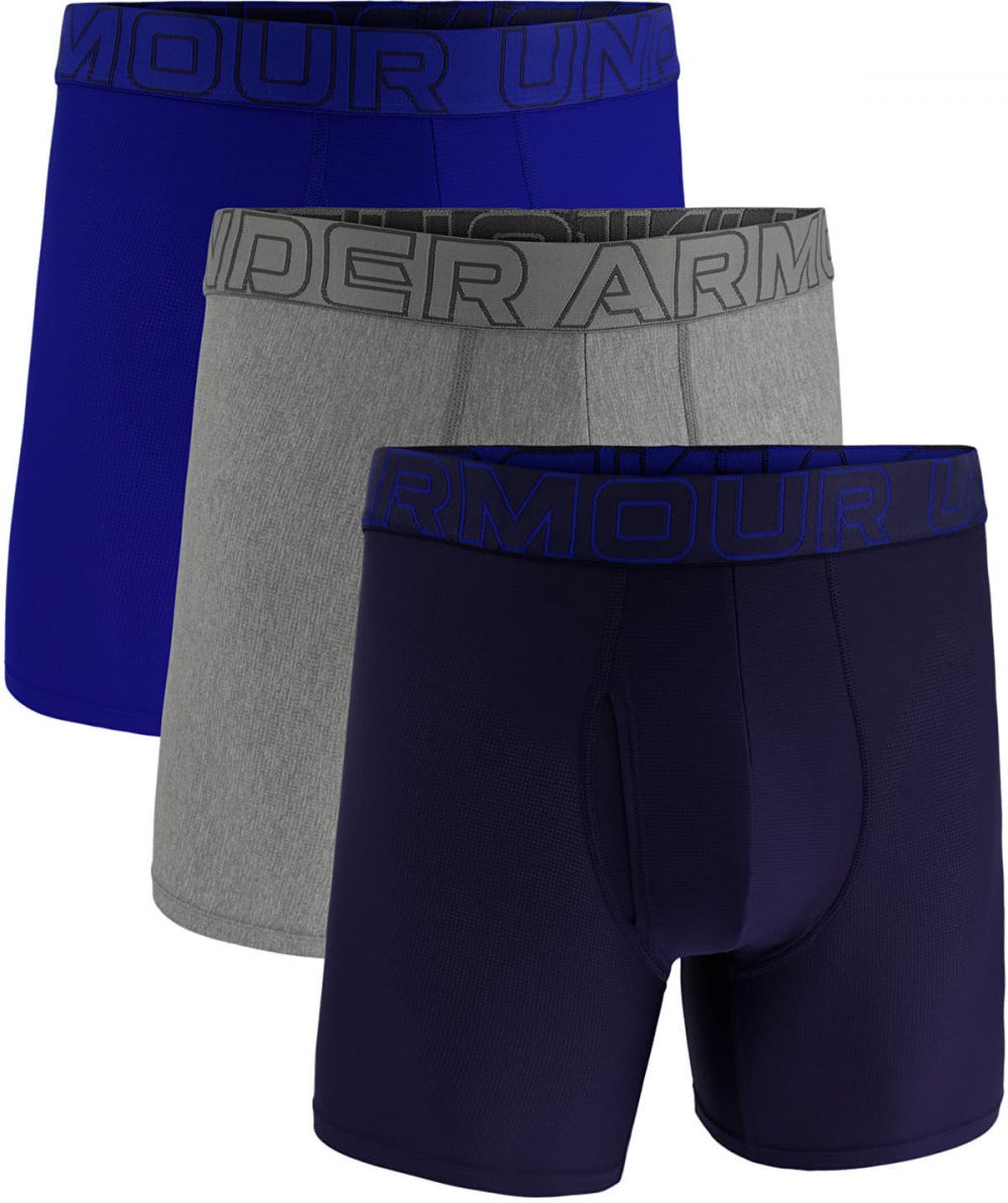Boxerky Under Armour M Perf Tech Mesh 6in 3-Pack Blue XXXL