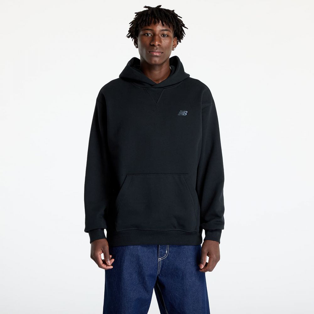 Mikina New Balance Athletics French Terry Hoodie Black XXL