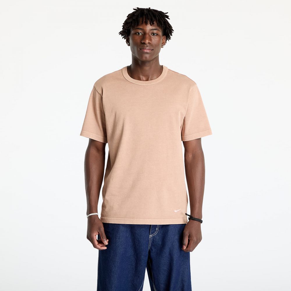 Tričko Nike Life Men's Short-Sleeve Knit Top Hemp/ Hemp L