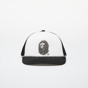 Šiltovka A BATHING APE x SWAROVSKI Rhinestone Ape Head Mesh Cap M Black Universal