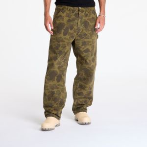 Kalhoty Carhartt WIP Duck Single Knee Pant Camo Duck/ Office Green XS