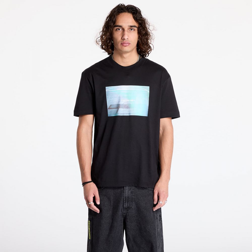 Tričko Calvin Klein Jeans Basketball Court Graphic Tee Black L