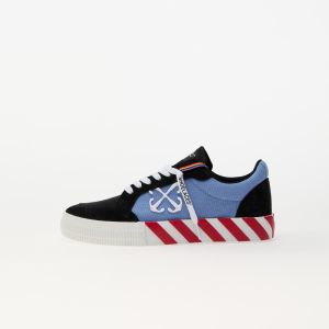 Tenisky Off-White Low Vulcanized Canvas/ Suede Black - Light Blue EUR 33