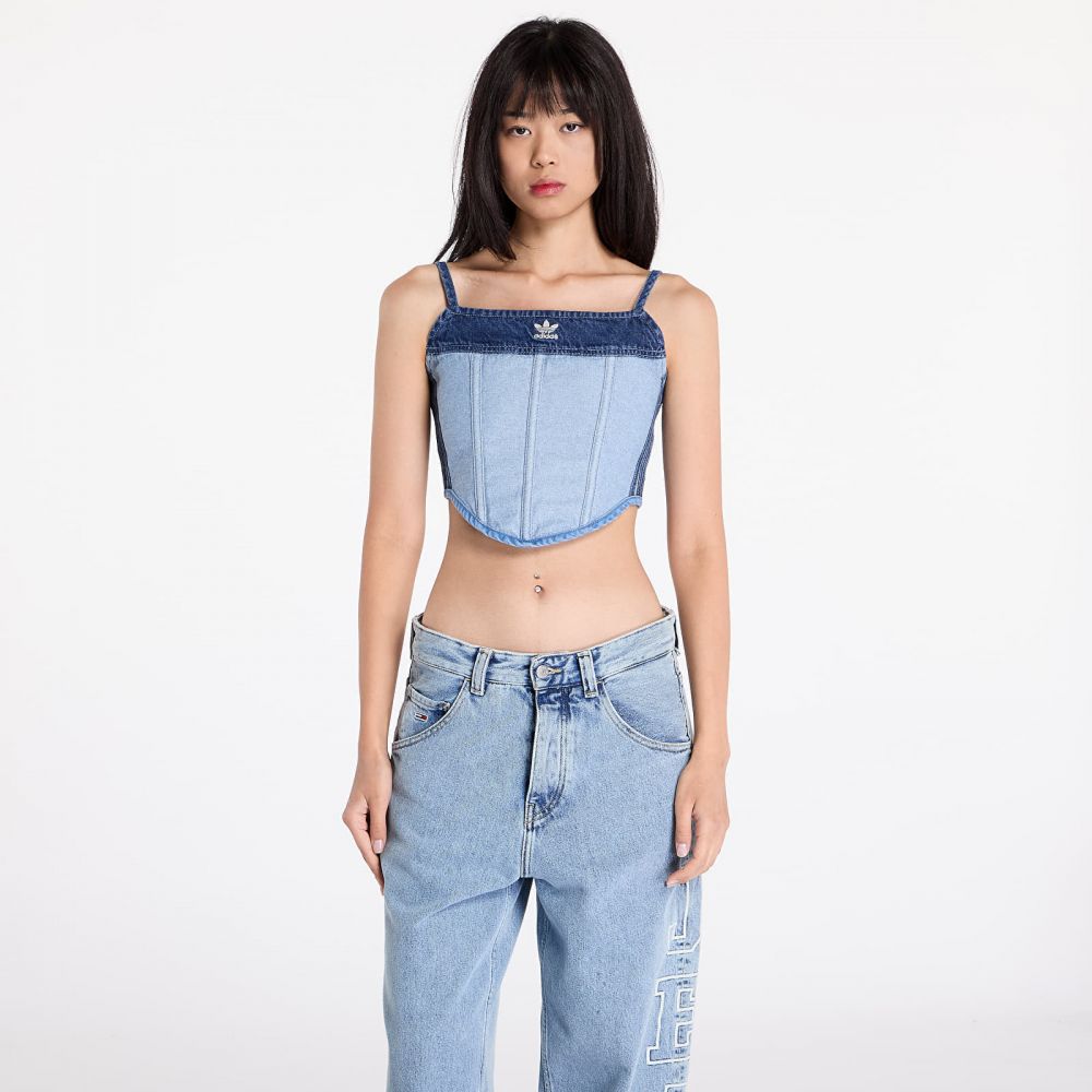 adidas x KSENIASCHNAIDER Corset Medium Blue Denim/ Light Denim 36