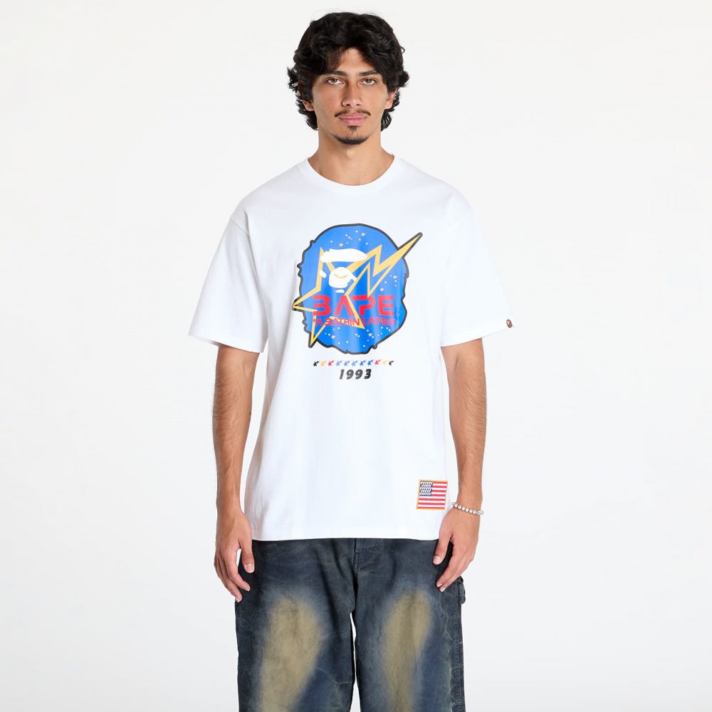 Tričko A BATHING APE Space Ape Head Tee White M
