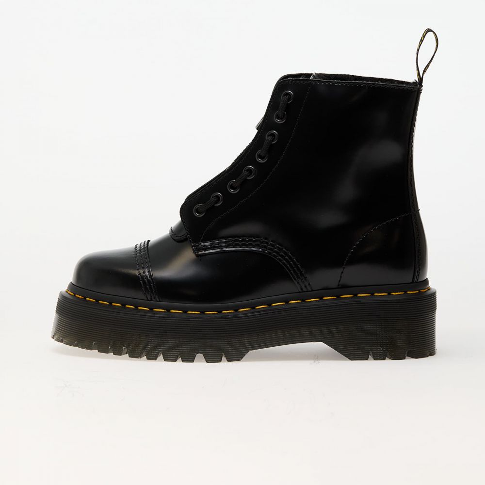 Tenisky Dr. Martens Sinclair Fl Black Buttero & Black Faux Sheepskin EUR 37