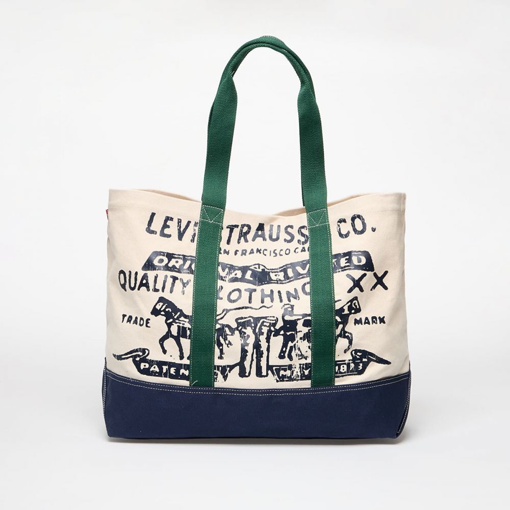 Taška Levi's® Women's Two Horse Tote Ecru/ Multi Colour Universal
