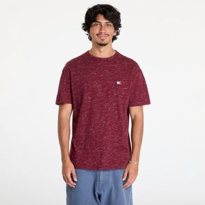Tričko Tommy Jeans Regular Badge Tee Deep Rouge M