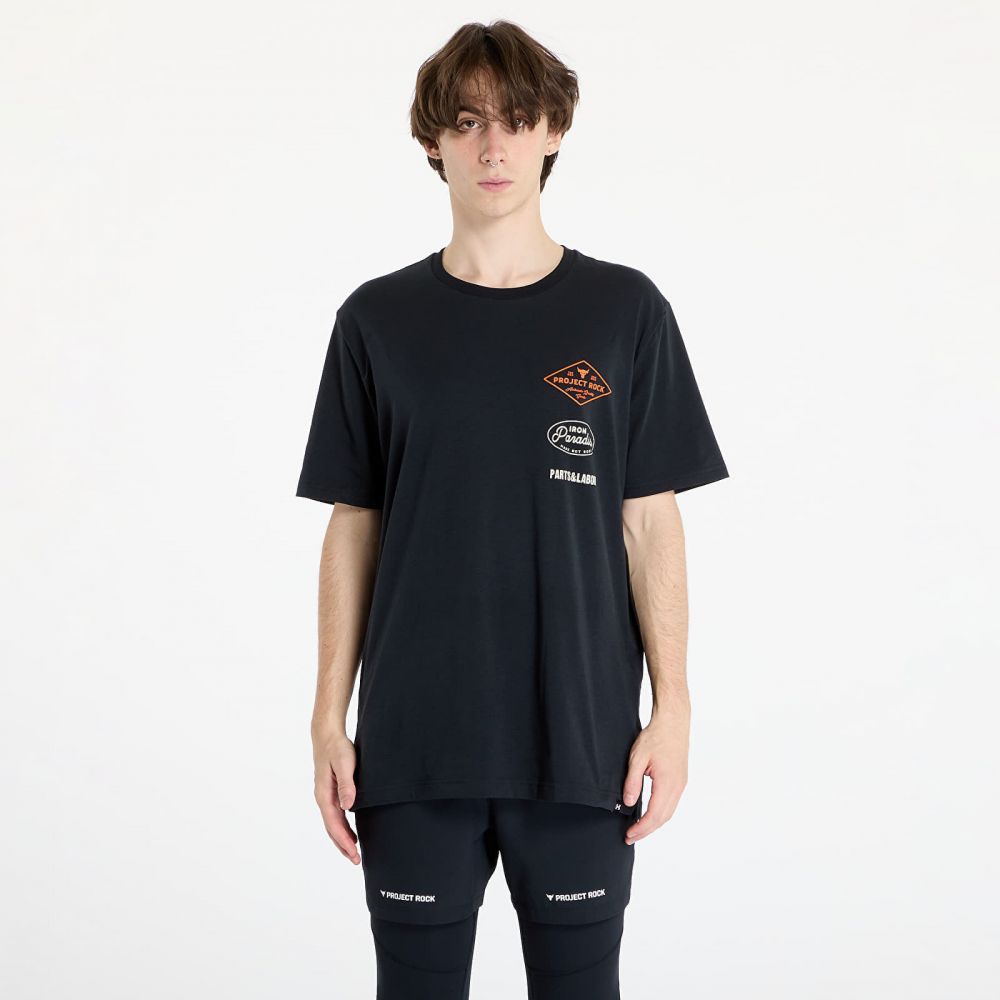 Tričko Under Armour Project Rock Short Sleeve Tools T-Shirt Black/ Team Orange L