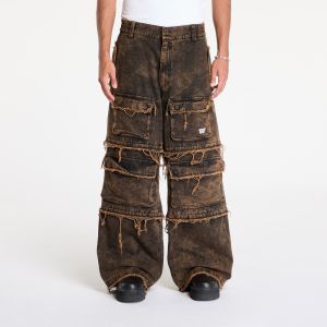 Kalhoty MISBHV Ibiza Oversize Cargo Trousers Acid Black XL