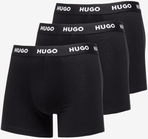 Hugo Boss Logo-Waistband Boxer Briefs 3-Pack Black L